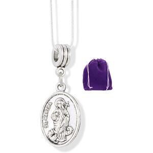 Saint Martha Charm Snake Chain Necklace